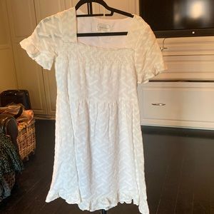 Line & Dot XS White Mini Dress